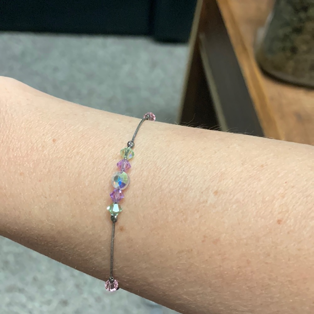 Sterling crystal bracelet